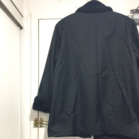 VINTAGE ME-JAY FAUX FUR NYLON JACKETS SIZE 3/4 - Picture 2 of 10